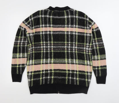 Womens UK Size 8 River Island Multicoloured Full Zip Jumper