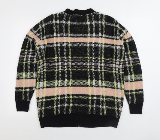 Womens UK Size 8 River Island Multicoloured Full Zip Jumper
