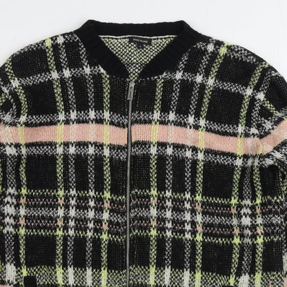 Womens UK Size 8 River Island Multicoloured Full Zip Jumper