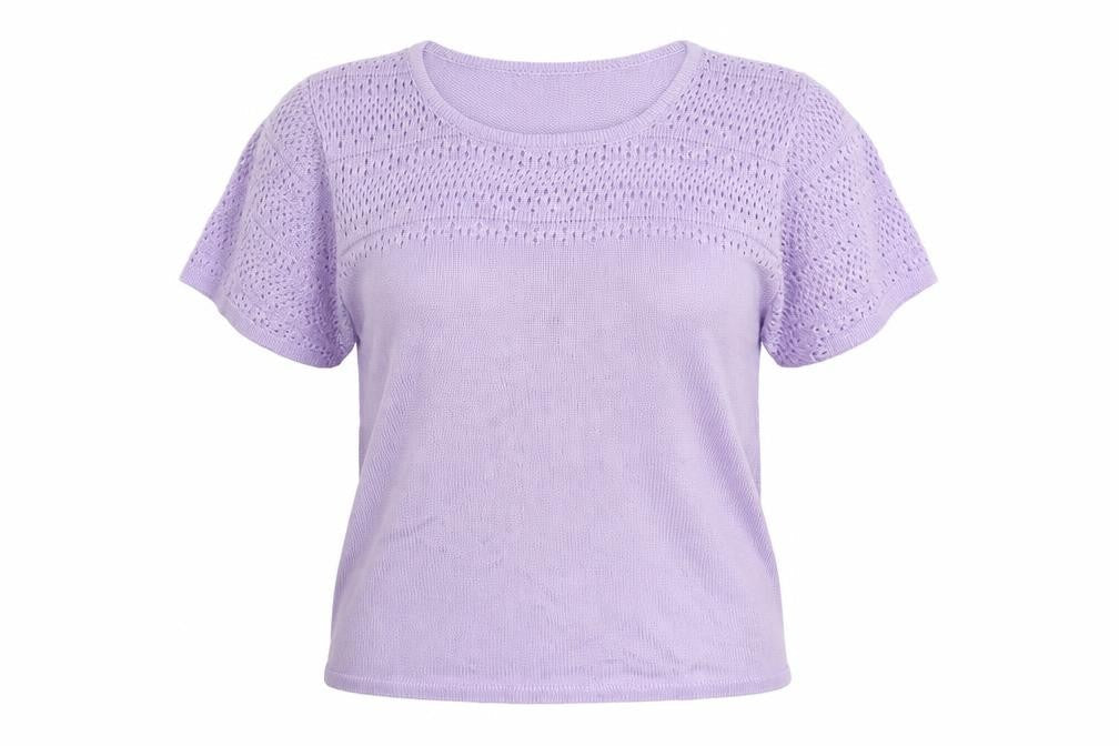 Womens UK Size 10 Damart Purple Pullover Jumper