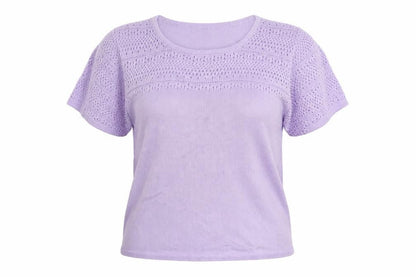 Womens UK Size 10 Damart Purple Pullover Jumper