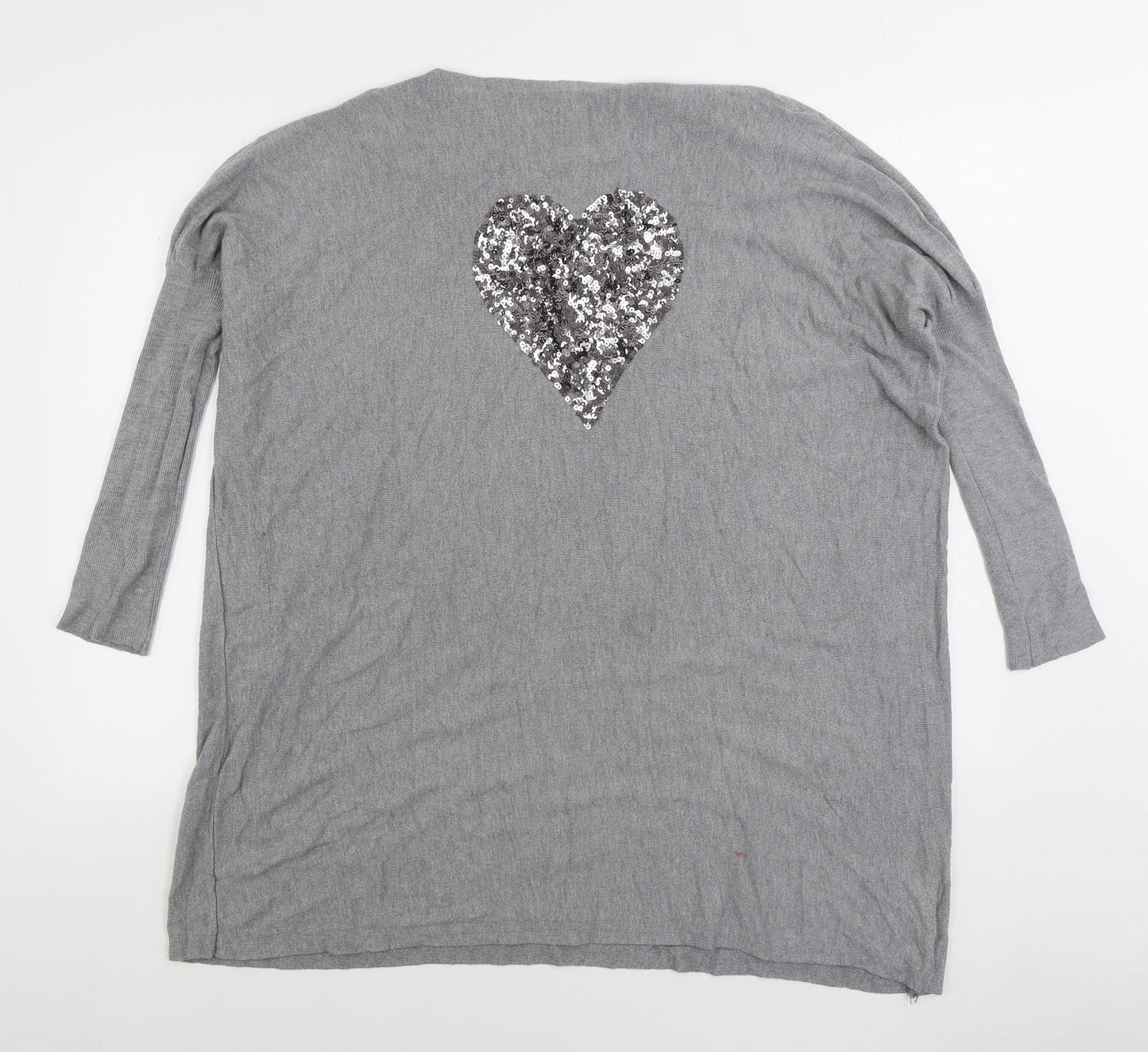 Womens UK Size M Paramour Grey Pullover Jumper