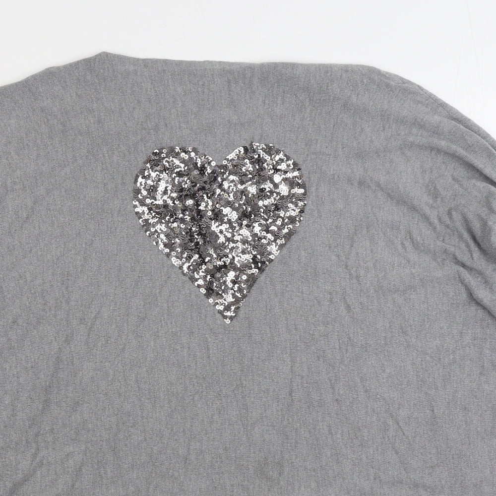 Womens UK Size M Paramour Grey Pullover Jumper