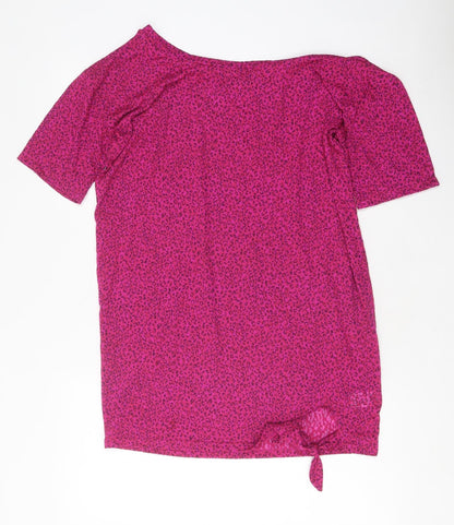 Womens UK Size 8 NEXT Pink Basic T-Shirt