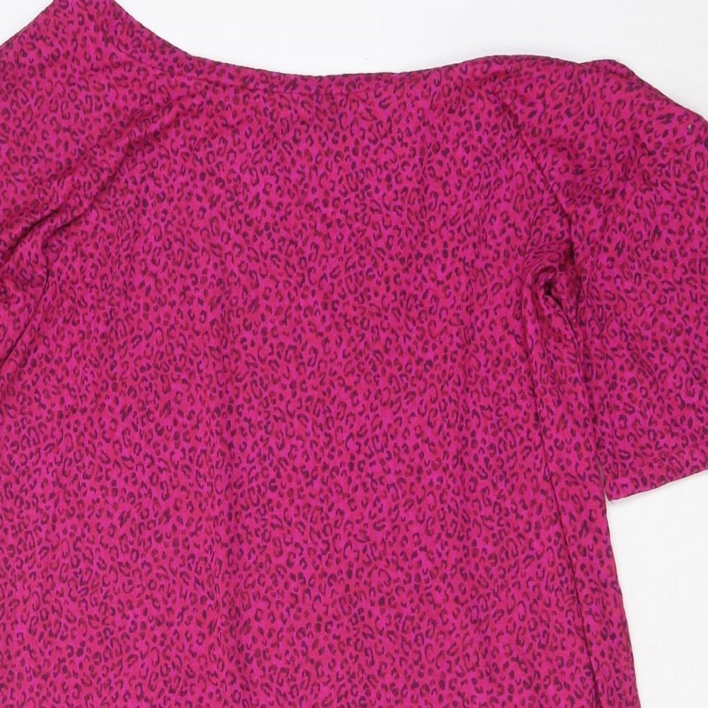 Womens UK Size 8 NEXT Pink Basic T-Shirt