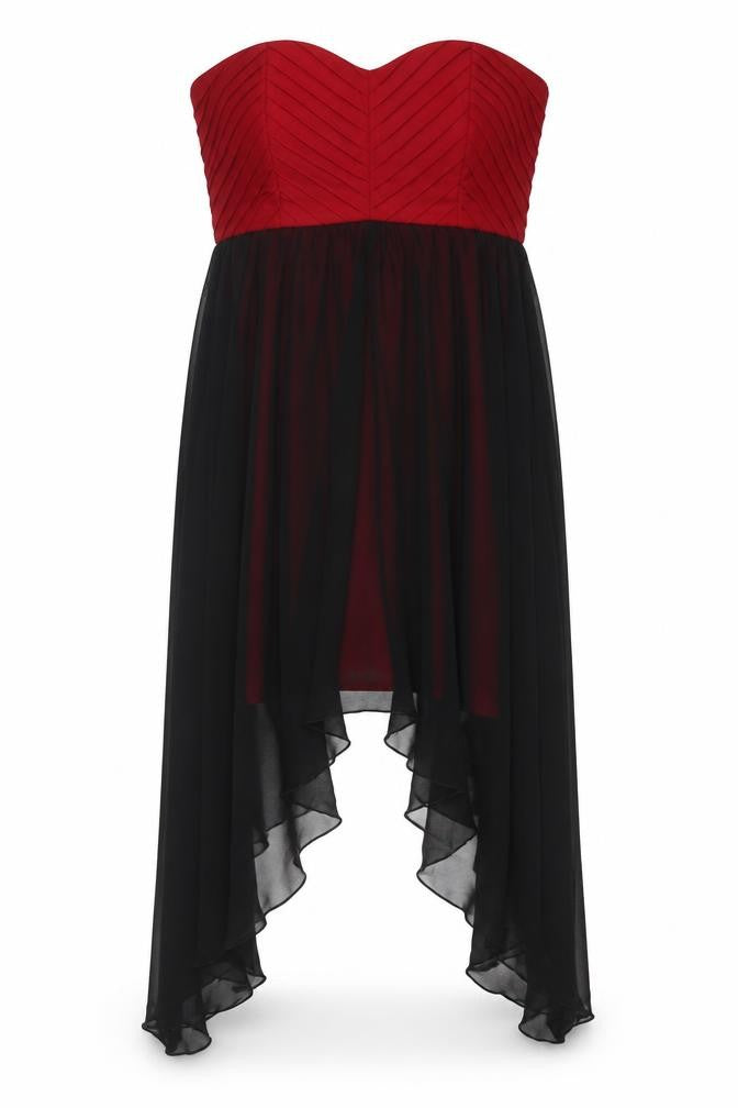 Izabel Womens Red Polyester Bodycon Size 10 Sweetheart Zip