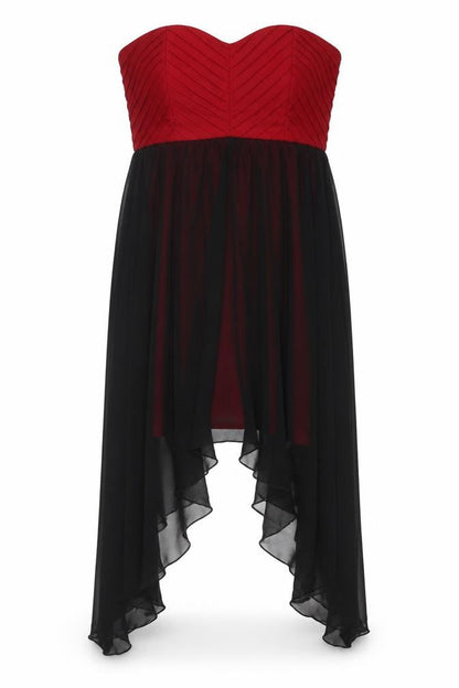 Izabel Womens Red Polyester Bodycon Size 10 Sweetheart Zip