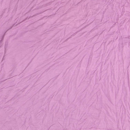 Boohoo Womens Purple Polyester Basic T-Shirt Size S Round Neck - Girl Gang