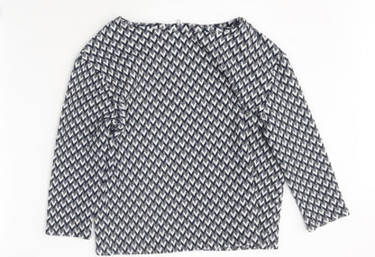 Womens UK Size 8 River Island Multicoloured Basic Blouse