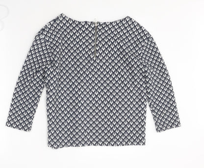 Womens UK Size 8 River Island Multicoloured Basic Blouse