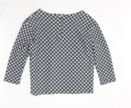 Womens UK Size 8 River Island Multicoloured Basic Blouse