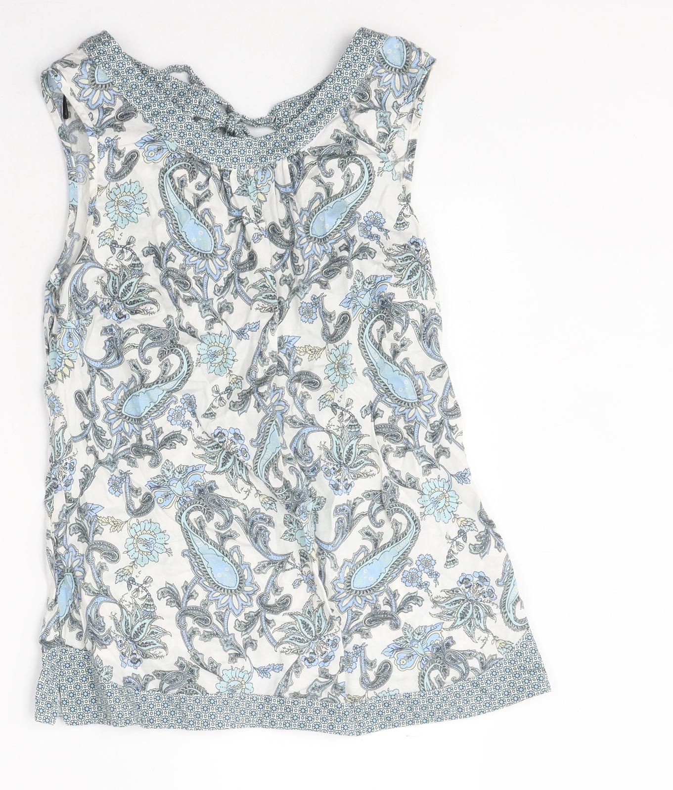 Womens UK Size 10 Dorothy Perkins Multicoloured Basic Tank