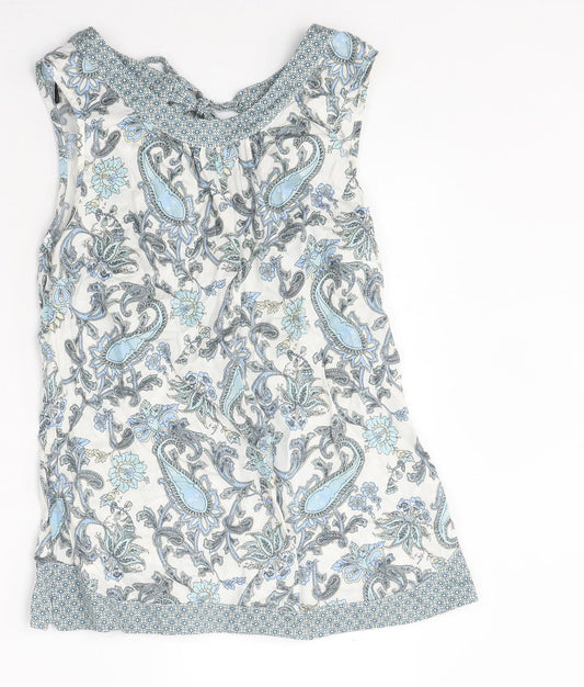 Womens UK Size 10 Dorothy Perkins Multicoloured Basic Tank