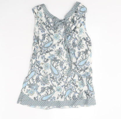Womens UK Size 10 Dorothy Perkins Multicoloured Basic Tank