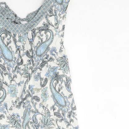 Womens UK Size 10 Dorothy Perkins Multicoloured Basic Tank