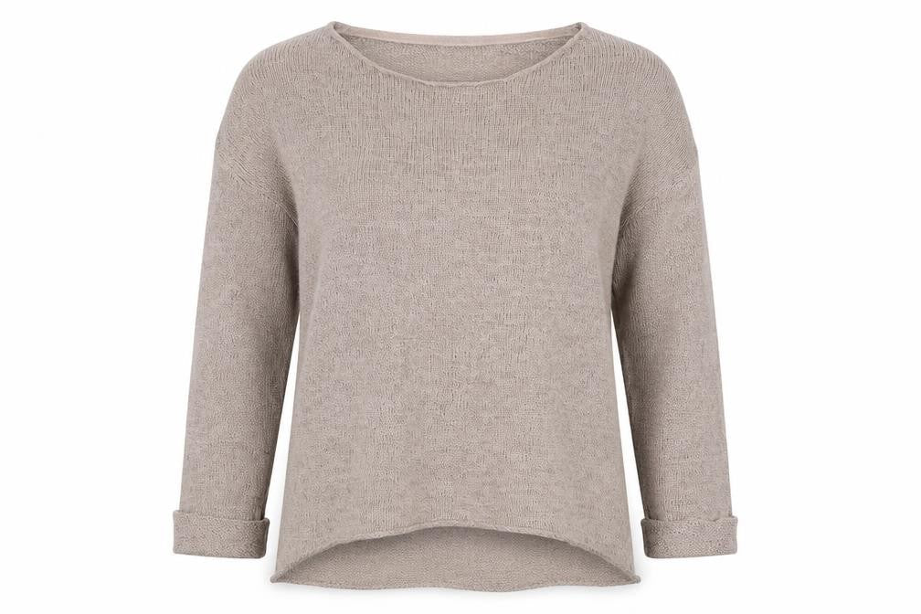Womens UK Size S Divided Brown Pullover Jumper