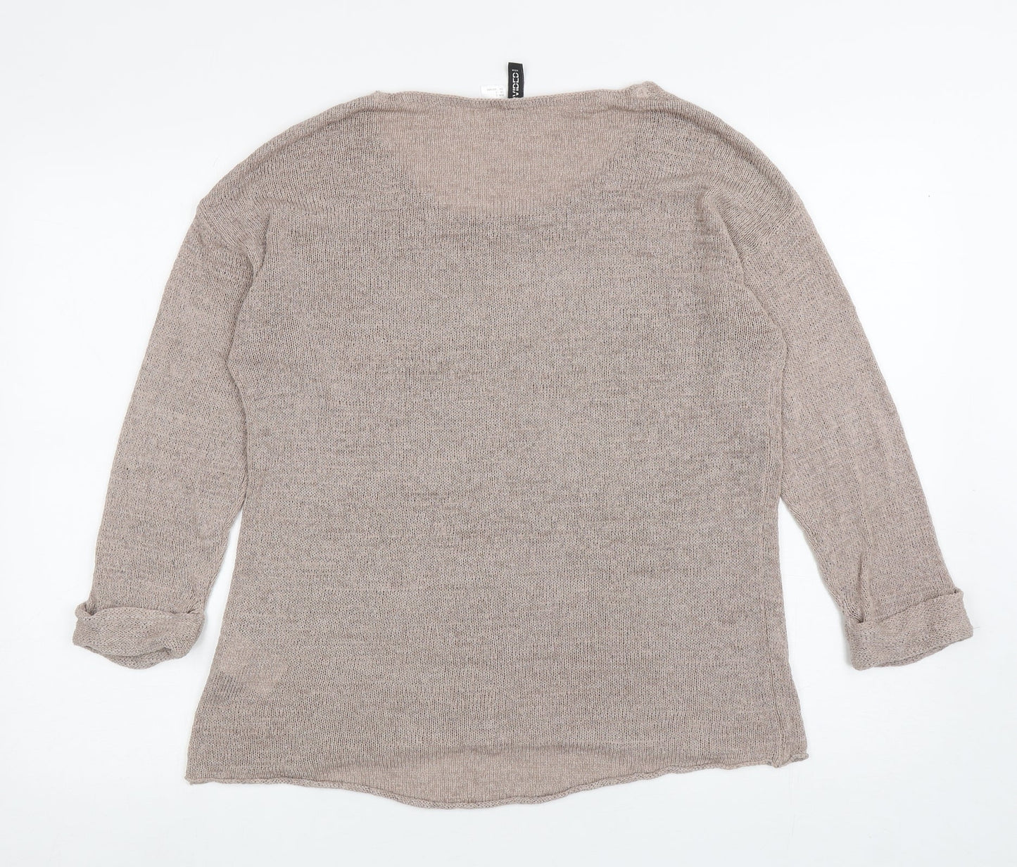 Womens UK Size S Divided Brown Pullover Jumper