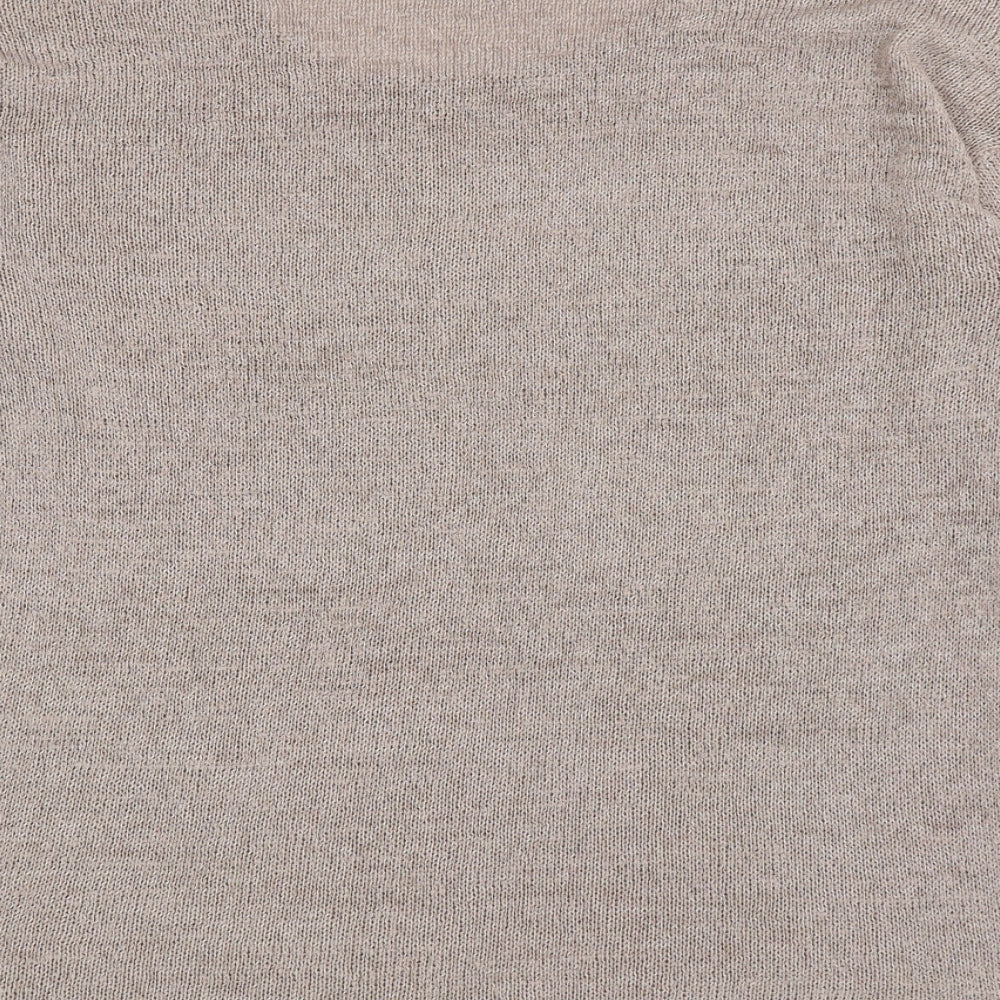 Womens UK Size S Divided Brown Pullover Jumper