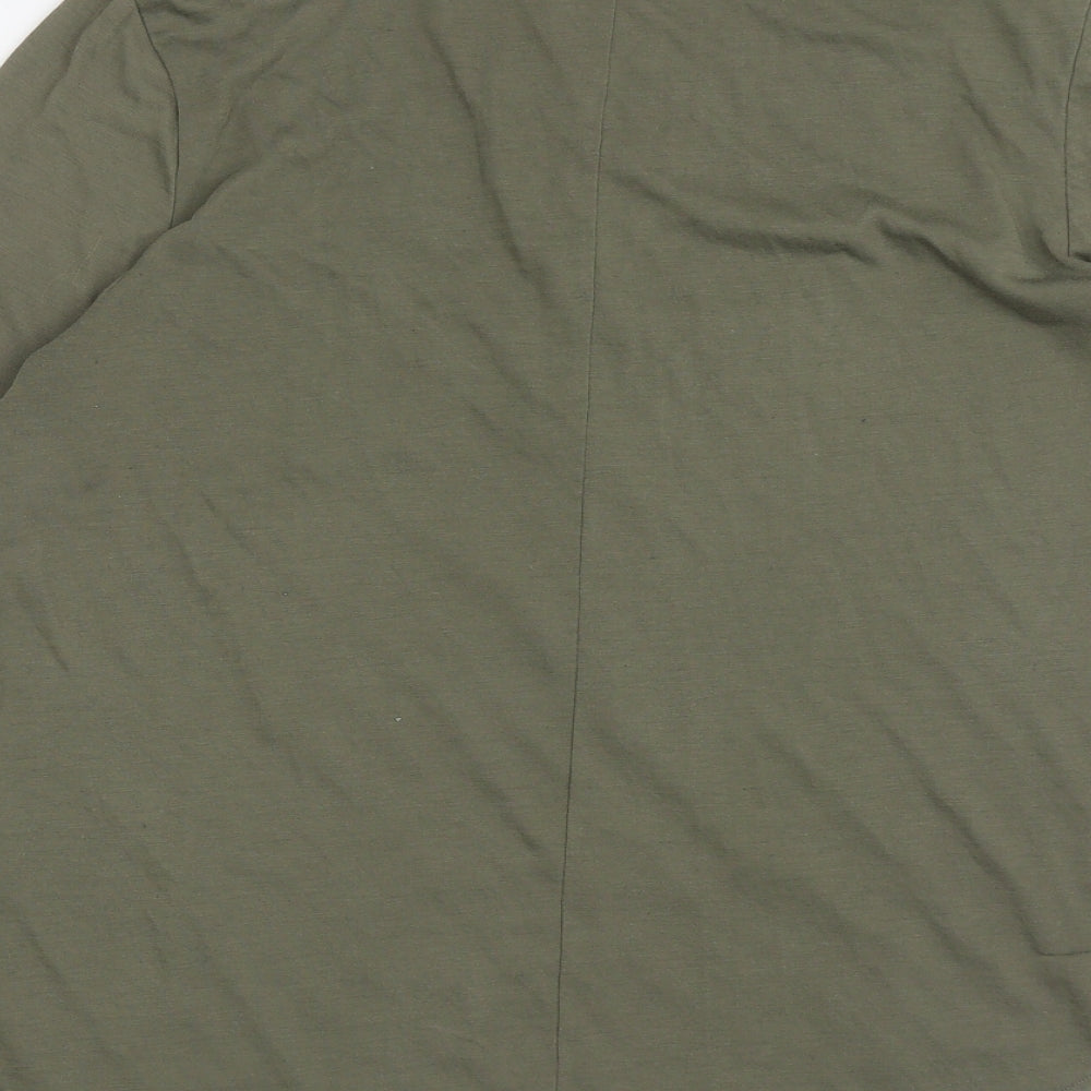 Womens UK Size S H&M Green Basic T-Shirt