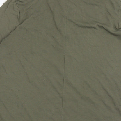 Womens UK Size S H&M Green Basic T-Shirt