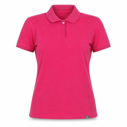 Geox Womens Pink Cotton Basic Polo Size L Collared