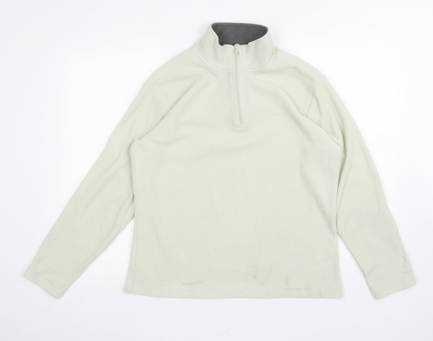 Womens UK Size 14 Hi Gear Ivory Henley Jumper