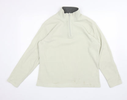 Womens UK Size 14 Hi Gear Ivory Henley Jumper