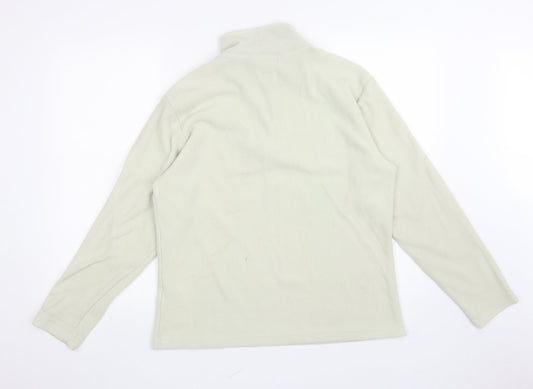 Womens UK Size 14 Hi Gear Ivory Henley Jumper