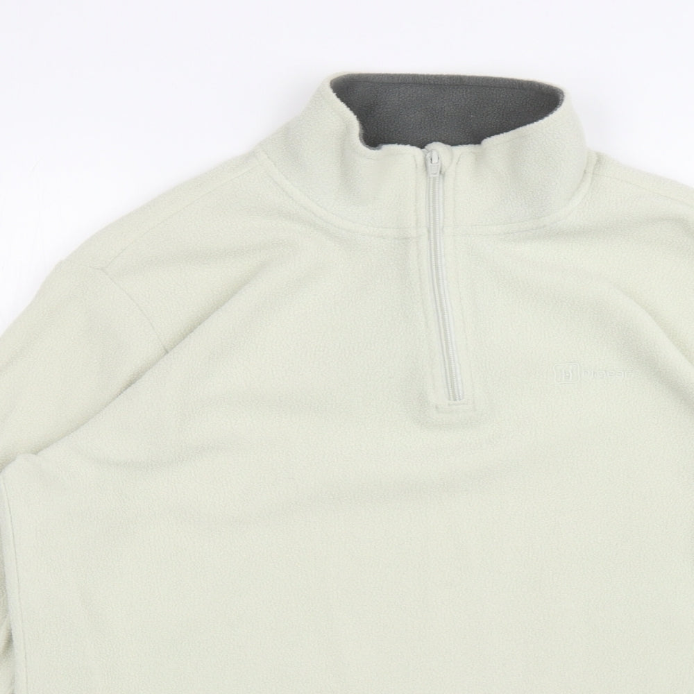 Womens UK Size 14 Hi Gear Ivory Henley Jumper