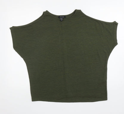 Womens UK Size M New Look Green Basic T-Shirt