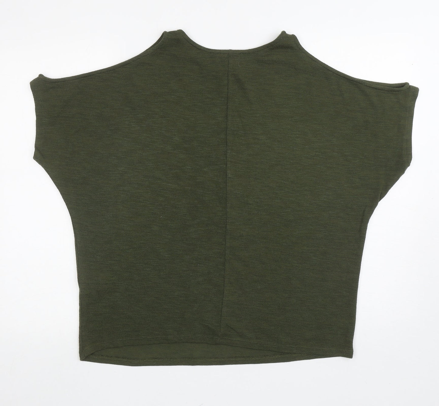 Womens UK Size M New Look Green Basic T-Shirt