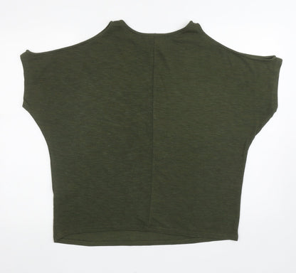 Womens UK Size M New Look Green Basic T-Shirt