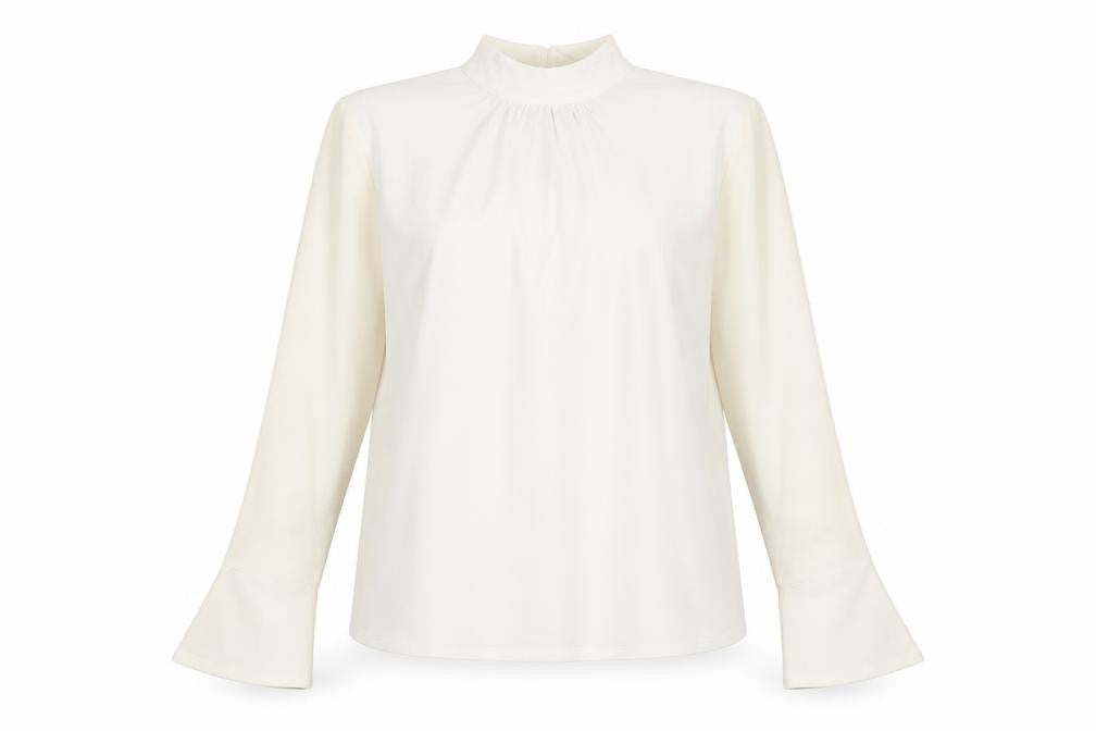 Womens UK Size 16 NEXT Ivory Basic Blouse