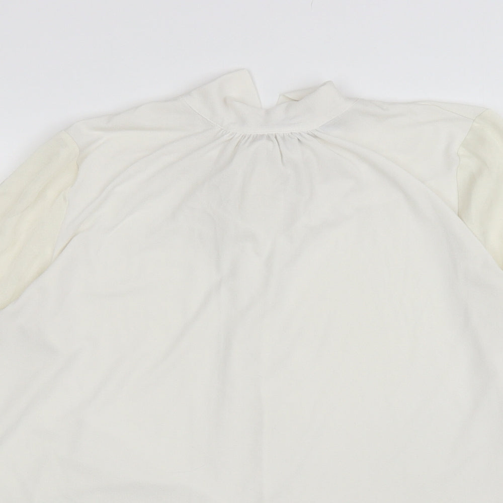 Womens UK Size 16 NEXT Ivory Basic Blouse