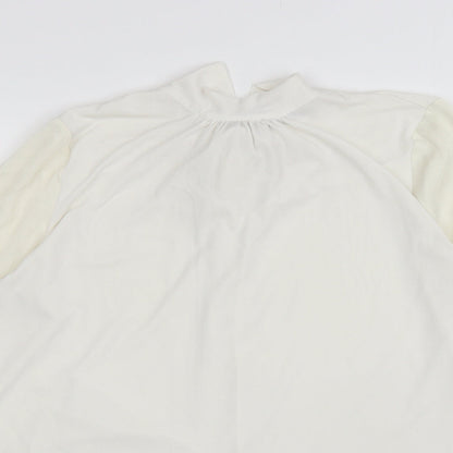 Womens UK Size 16 NEXT Ivory Basic Blouse