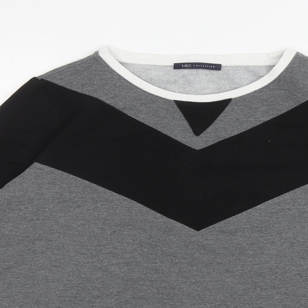 Womens UK Size 16 Marks and Spencer Grey Pullover Sweatshirt