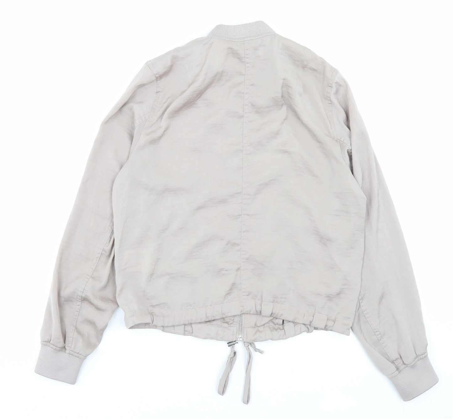 H&M Womens Beige Jacket Size 6 Zip