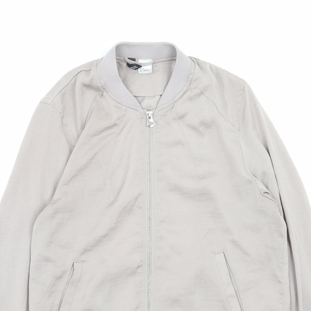 H&M Womens Beige Jacket Size 6 Zip