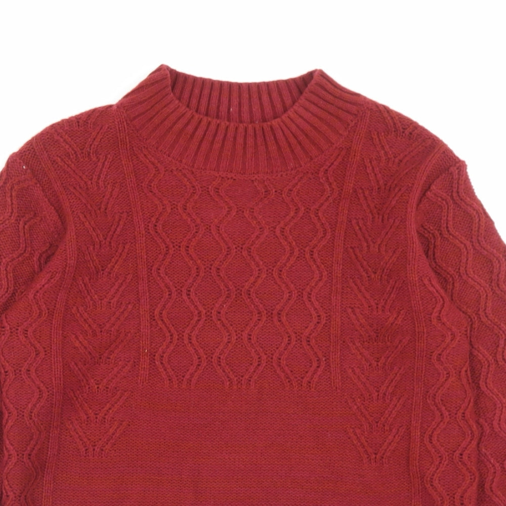 Womens UK Size S Matalan Red Pullover Jumper