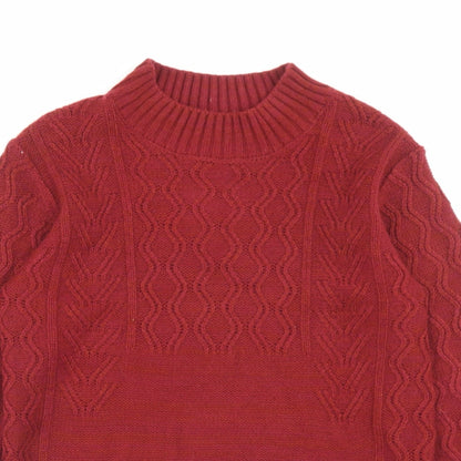 Womens UK Size S Matalan Red Pullover Jumper