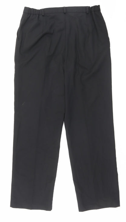 Womens UK Size 16 Country Collection Regular Fit  Black Trousers