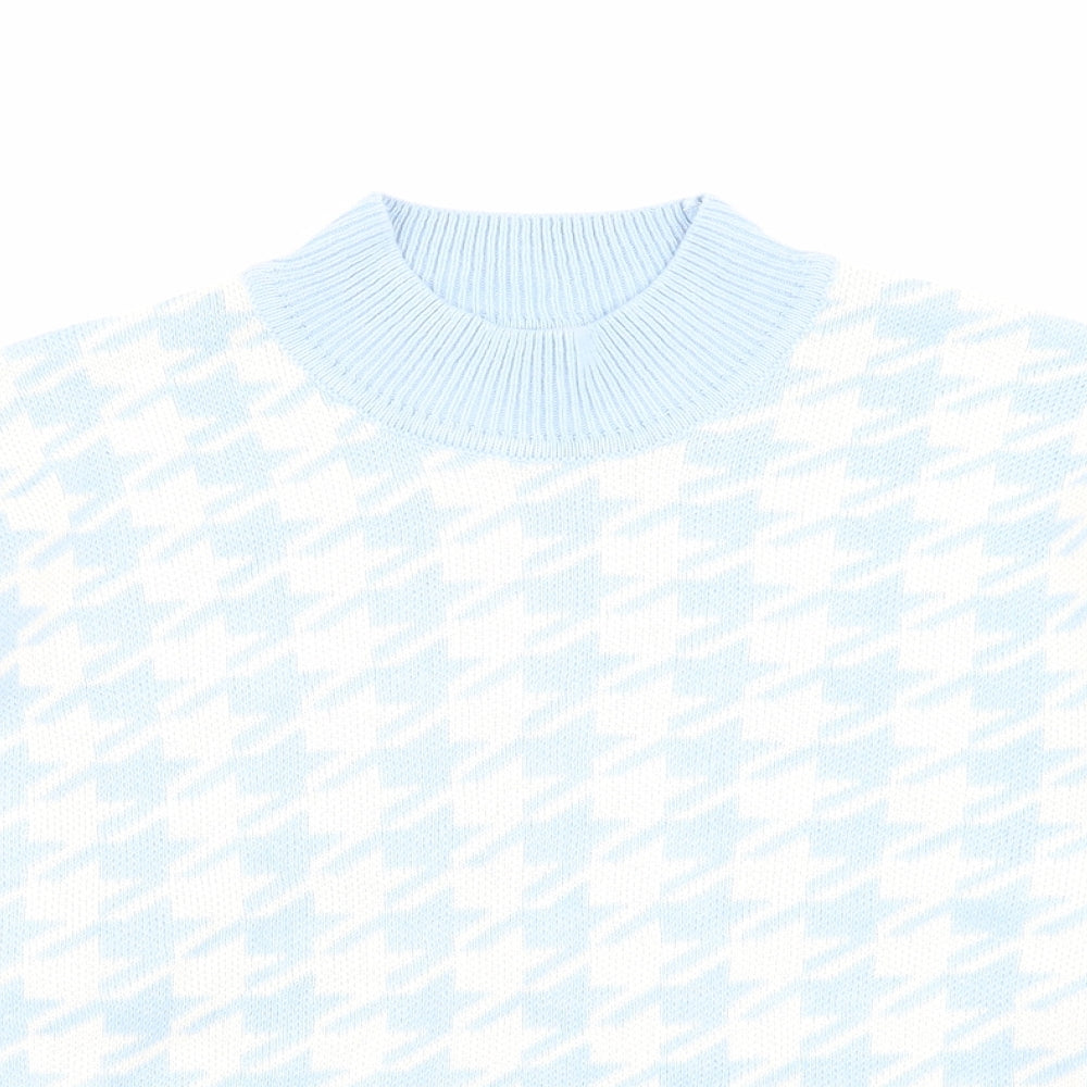 Womens UK Size M H&M Blue Pullover Jumper