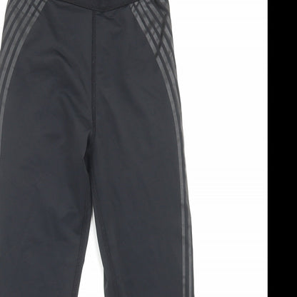 Primark Womens Black Polyamide Cropped Leggings Size 4 L15 in Regular Pullover