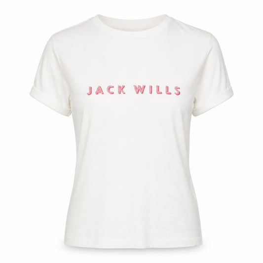 Womens UK Size 6 Jack Wills White Basic T-Shirt