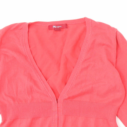 Womens UK Size 10 Monsoon Pink Cardigan Jumper