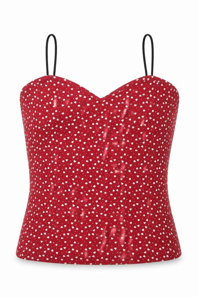 Womens UK Size S SheIn Red Camisole Tank
