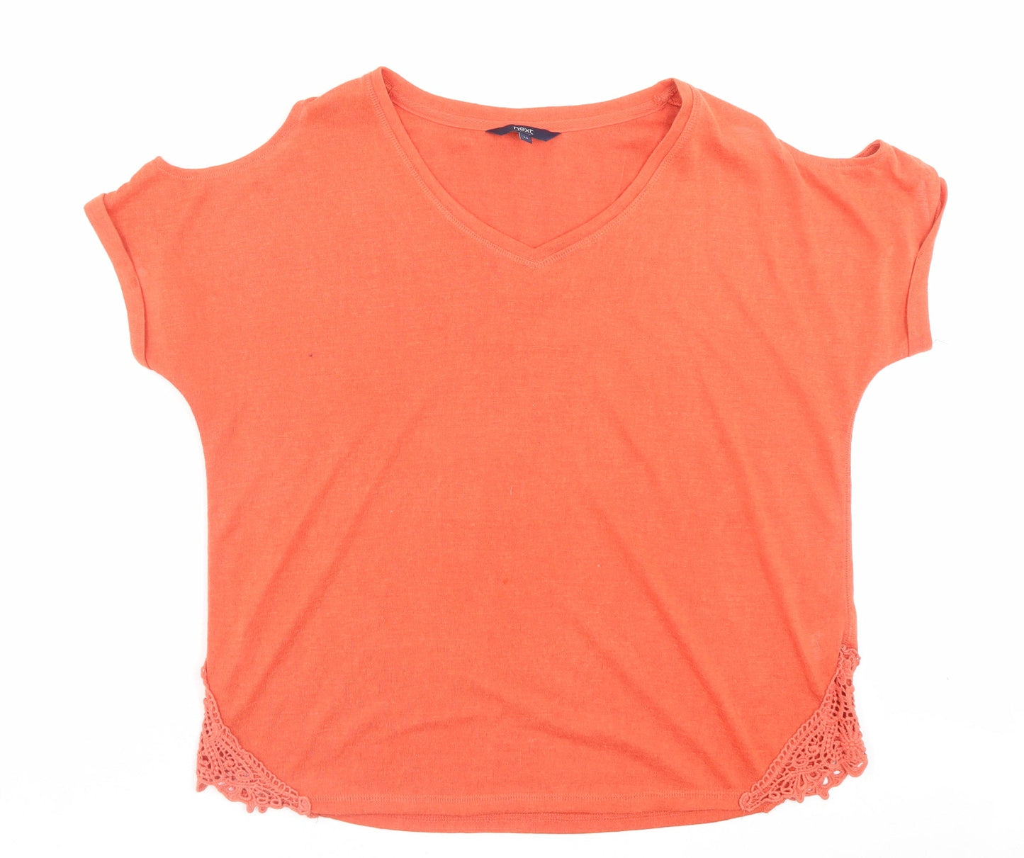 Womens UK Size 14 NEXT Orange Basic T-Shirt