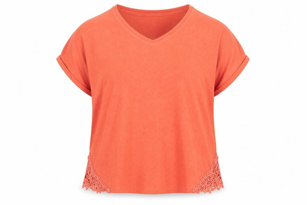 Womens UK Size 14 NEXT Orange Basic T-Shirt