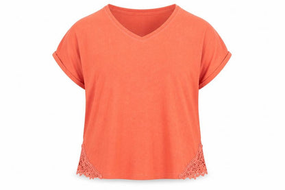 Womens UK Size 14 NEXT Orange Basic T-Shirt