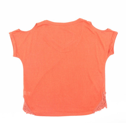 Womens UK Size 14 NEXT Orange Basic T-Shirt